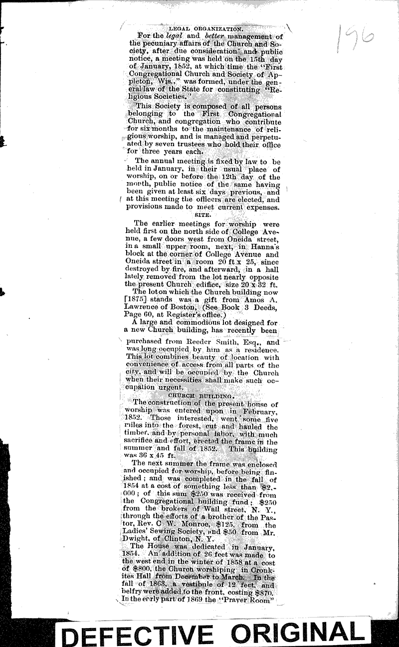  Source: Appleton Crescent Topics: Church History Date: 1876-01-01