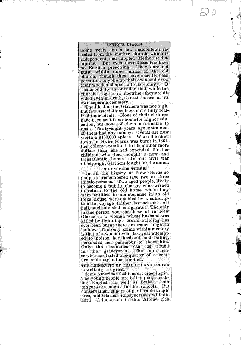  Source: Wisconsin State Journal Topics: Immigrants Date: 1883-08-06