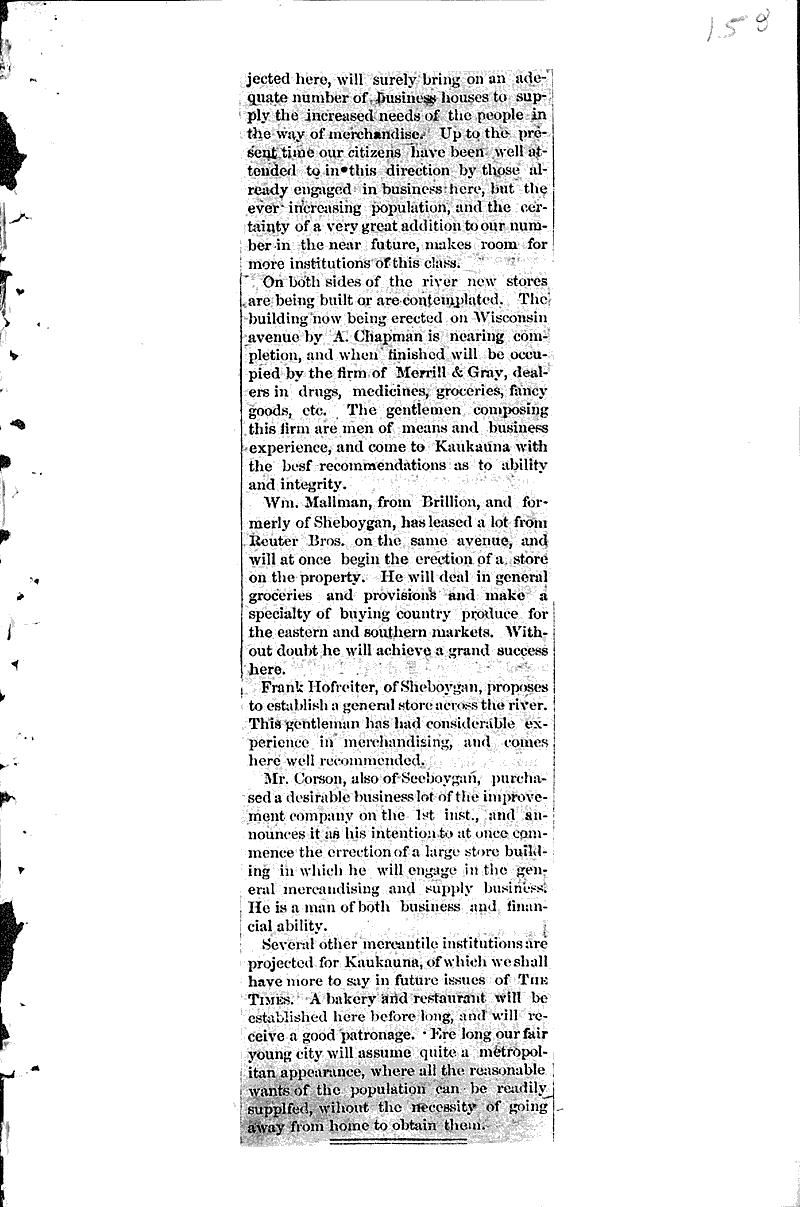  Source: Kaukauna Times Date: 1880-09-16