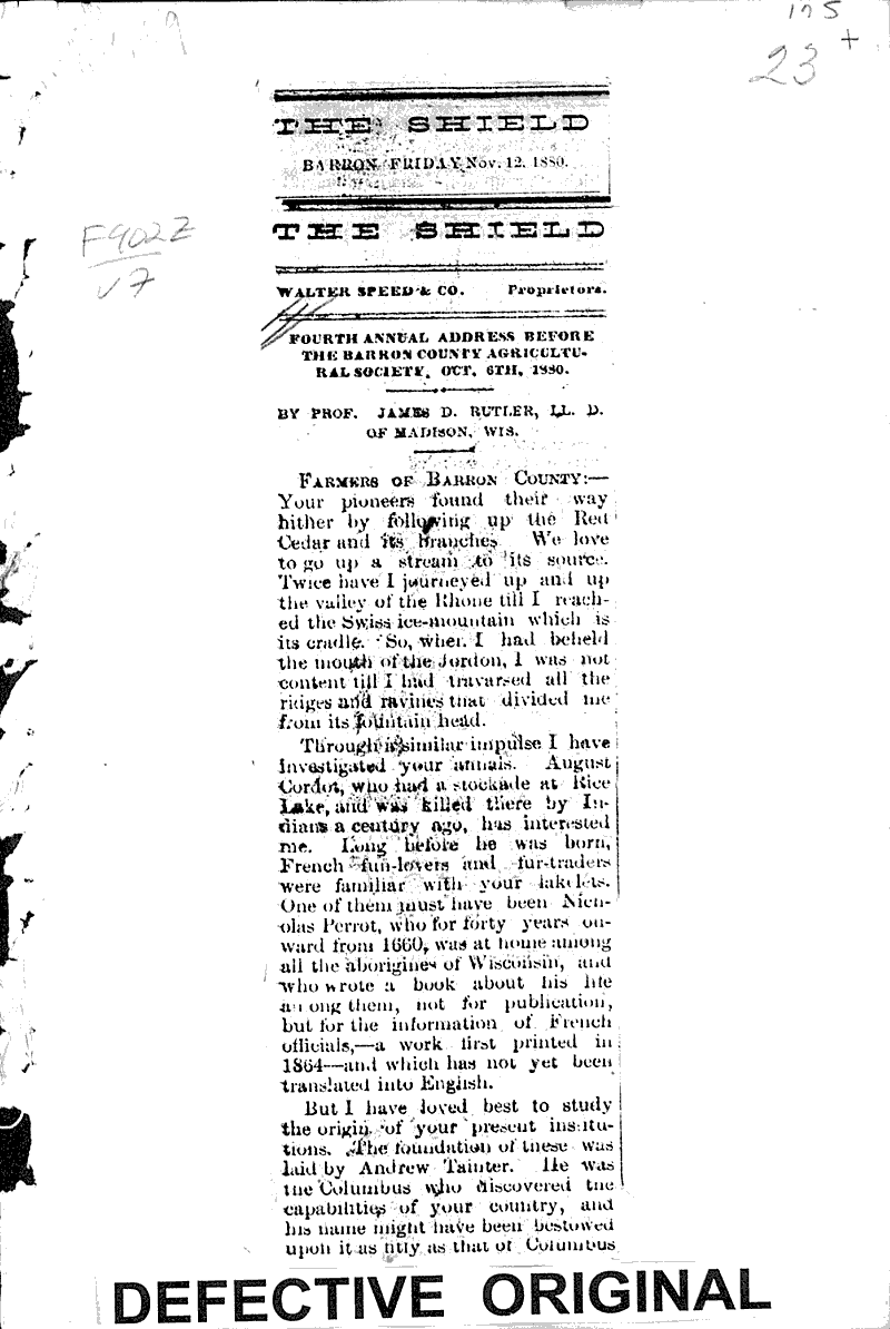  Source: Barron County Shield Topics: Agriculture Date: 1880-11-12