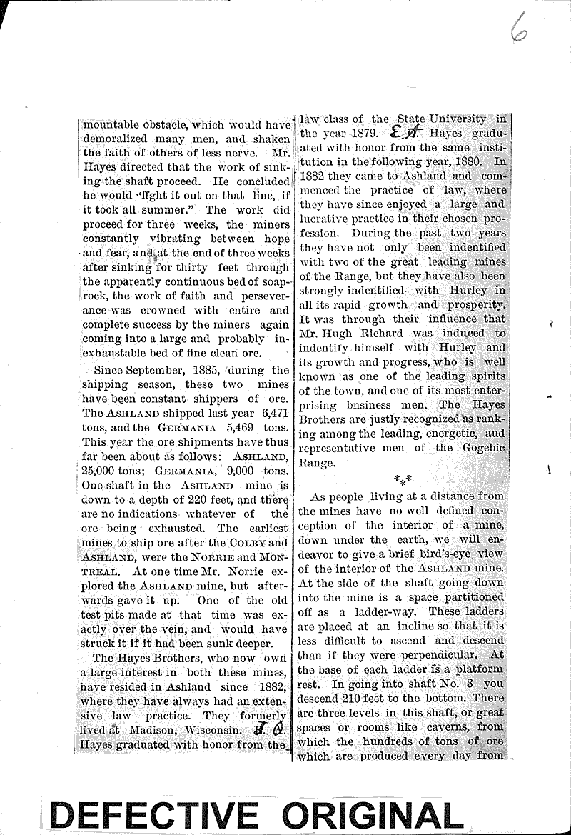  Source: Gogebic Iron - Tribune Topics: Industry Date: 1886-07-10