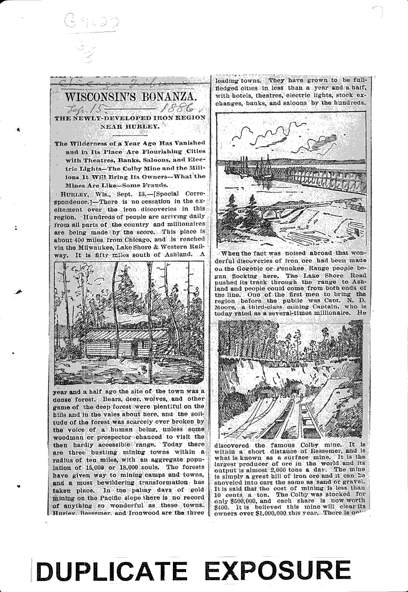 Wisconsin's bonanza Newspaper Article/Clipping Wisconsin Historical Society