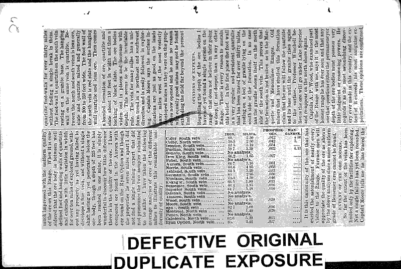Fortunes in Iron Newspaper Article/Clipping Wisconsin Historical