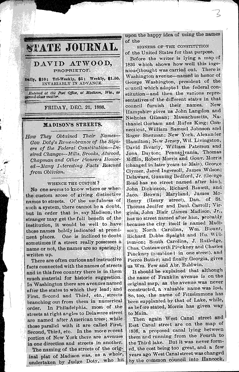  Source: Wisconsin State Journal Date: 1888-12-21