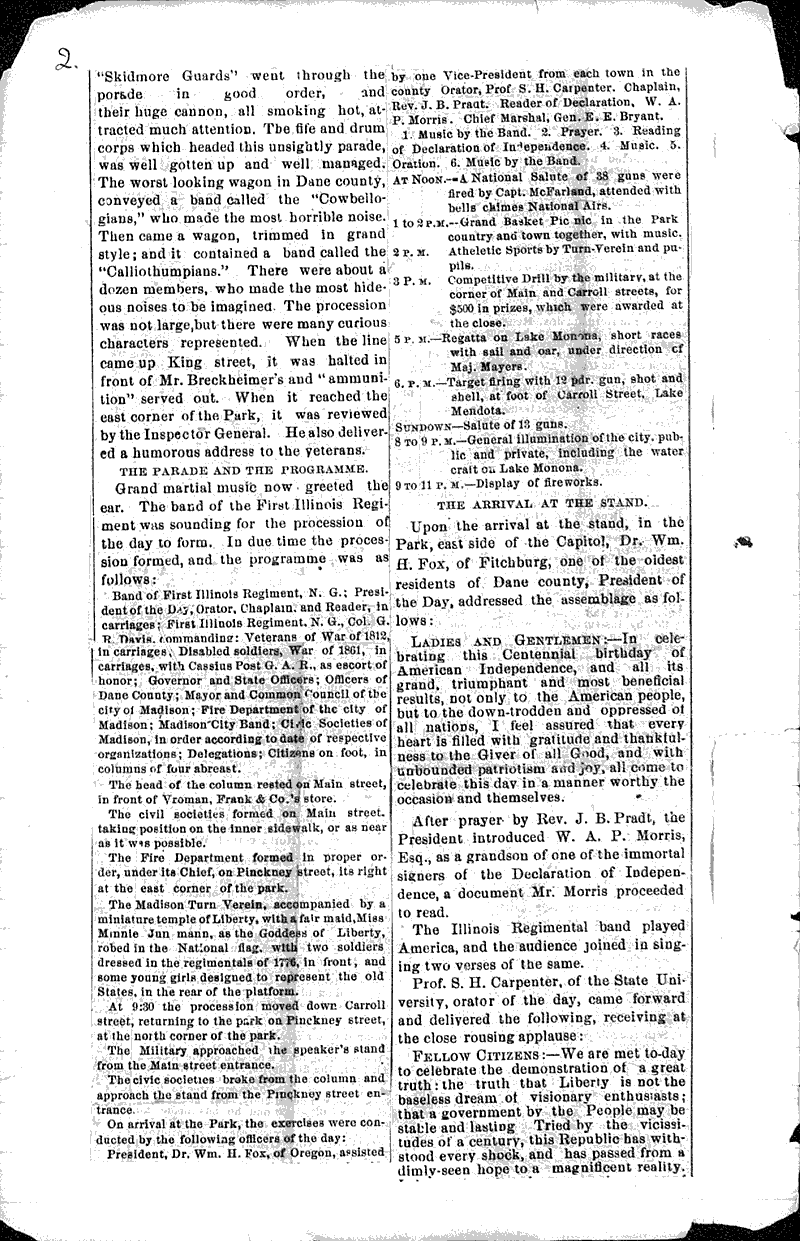  Source: Madison Daily Democrat Date: 1876-07-06