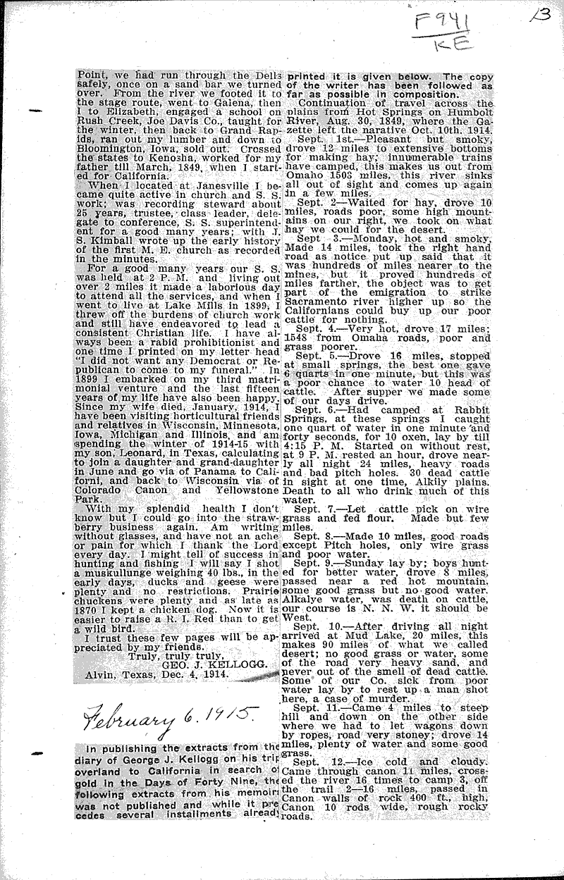  Source: Janesville Gazette Topics: Voyages and Travels Date: 1914-10-10