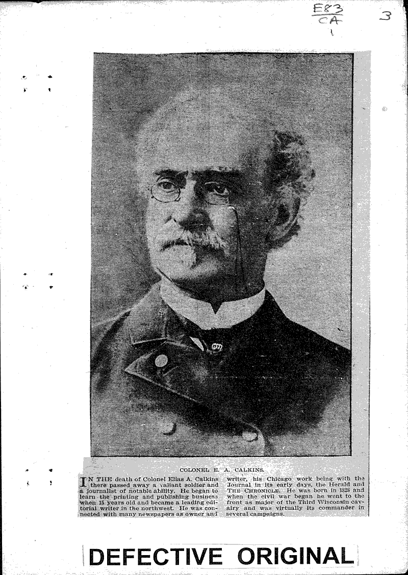  Source: Chicago Chronicle Topics: Civil War Date: 1904-11-25