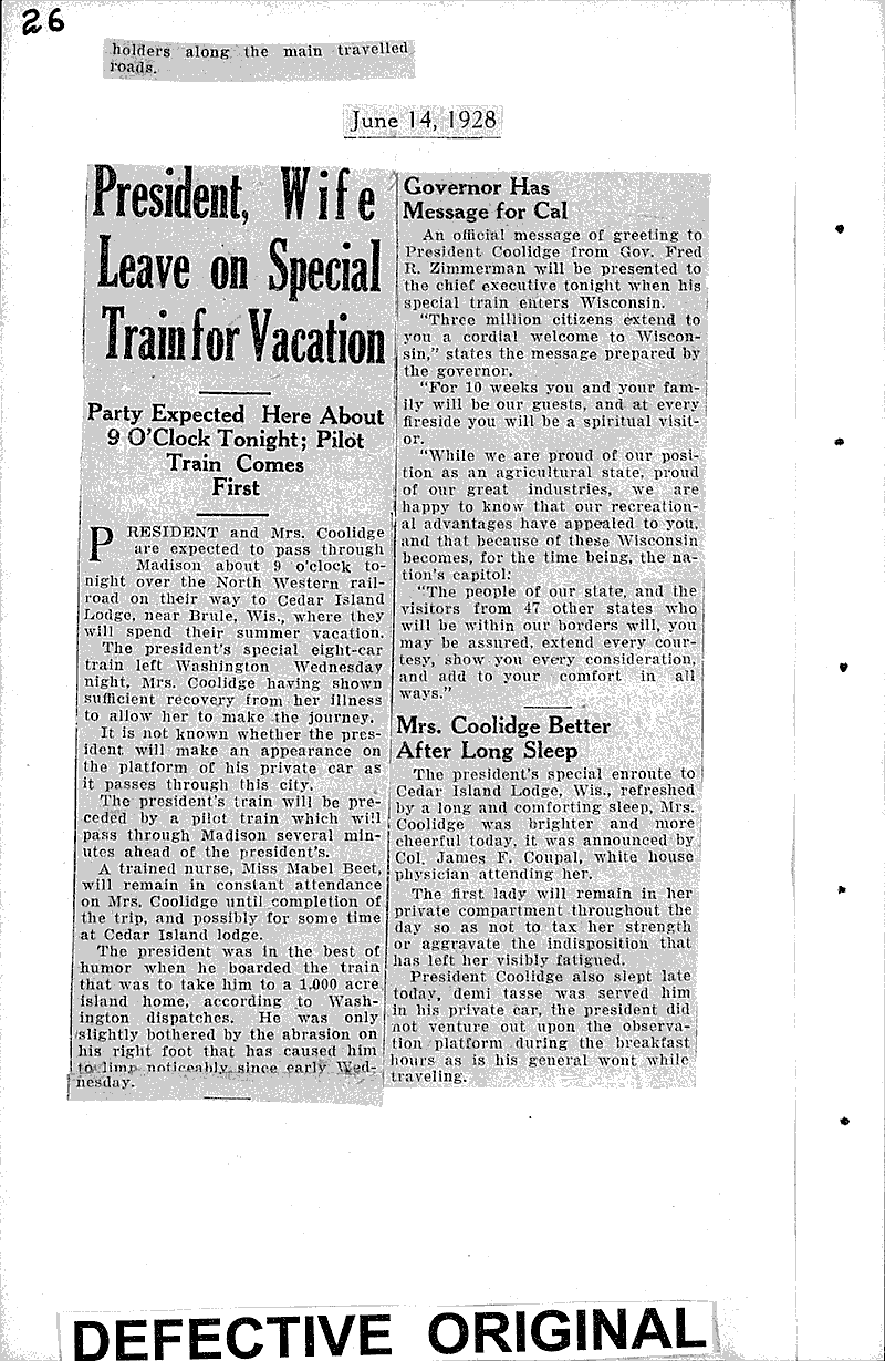  Source: Wisconsin State Journal Date: 1928-05-31