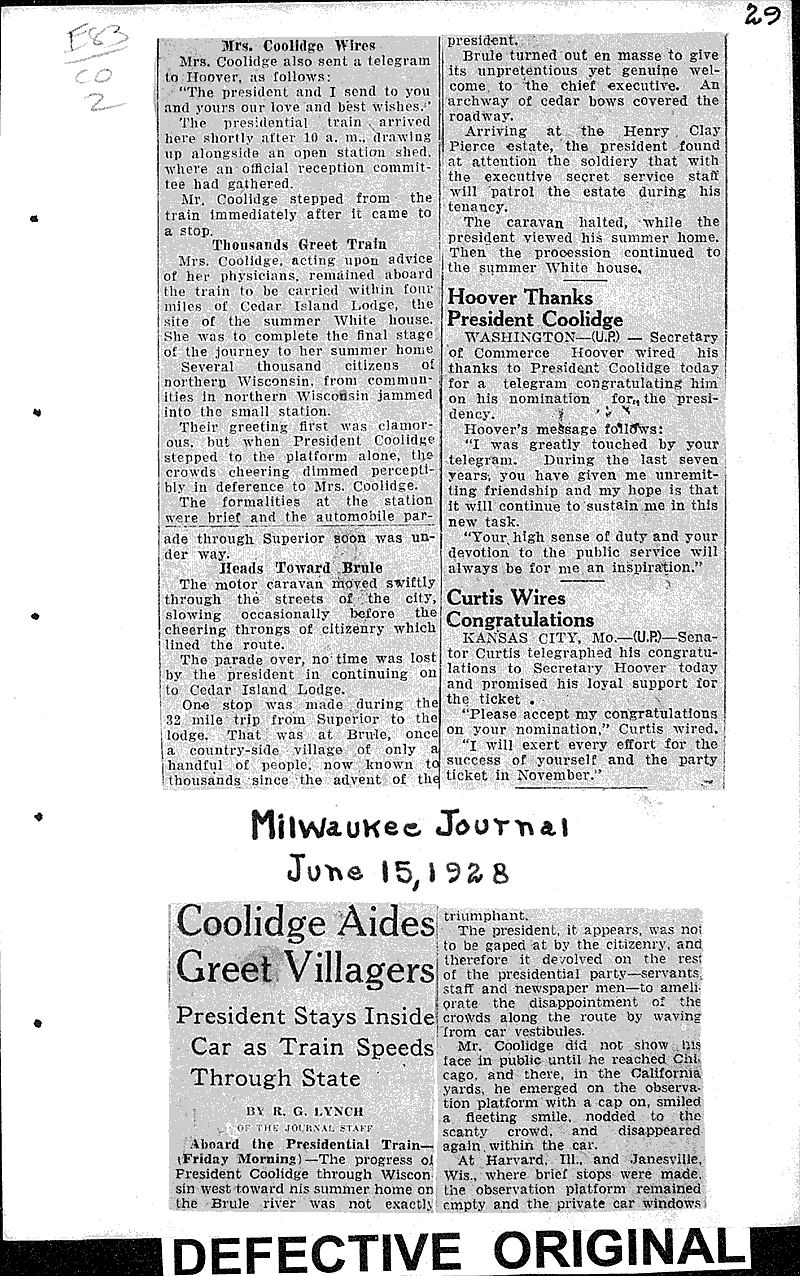  Source: Wisconsin State Journal Date: 1928-05-31