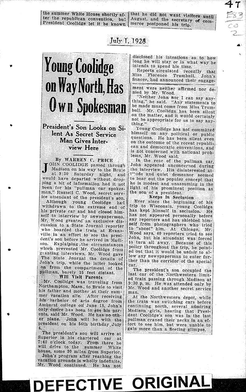  Source: Wisconsin State Journal Date: 1928-05-31
