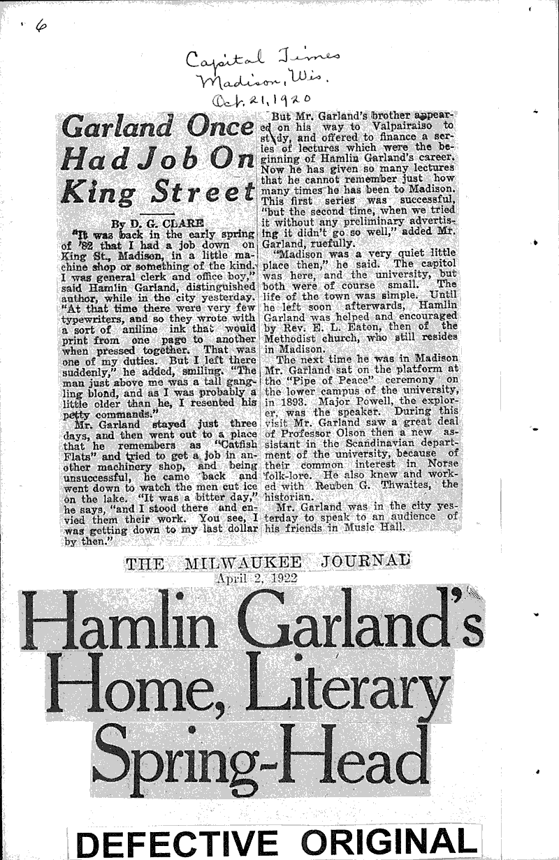  Source: La Crosse Tribune and Leader-Press Topics: Art and Music Date: 1922-11-19