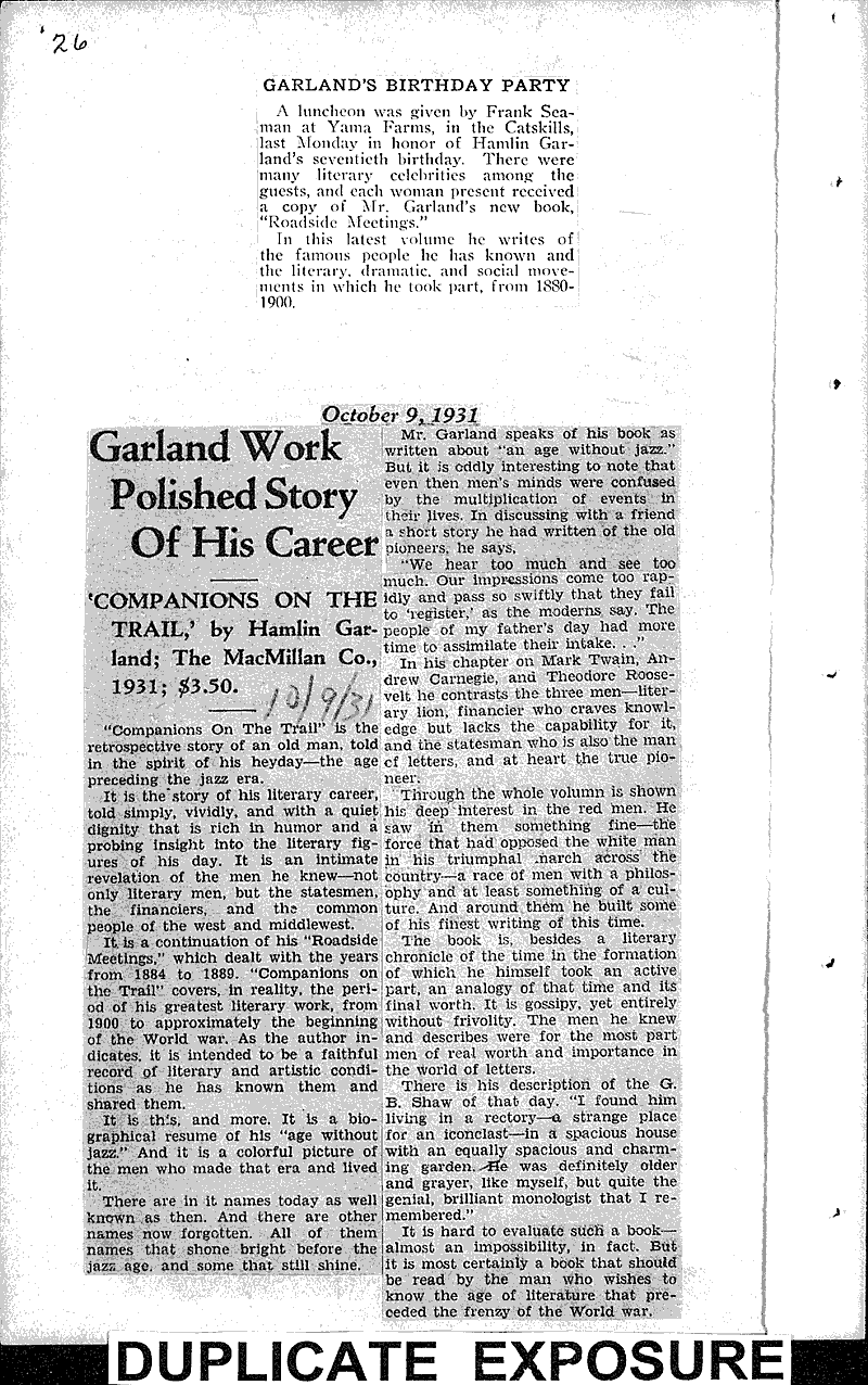  Source: La Crosse Tribune and Leader-Press Topics: Art and Music Date: 1922-11-19
