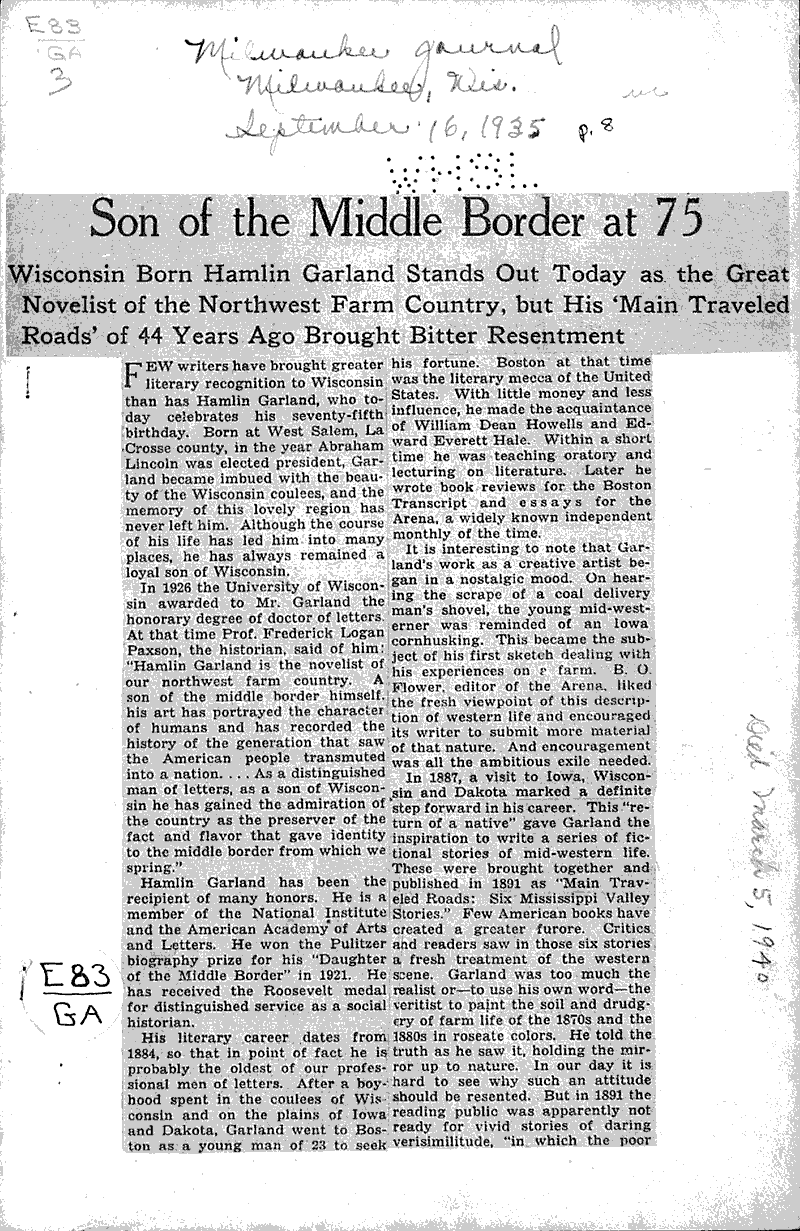  Source: La Crosse Tribune and Leader-Press Topics: Art and Music Date: 1922-11-19