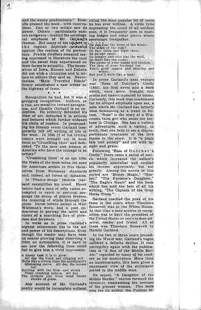  Source: La Crosse Tribune and Leader-Press Topics: Art and Music Date: 1922-11-19