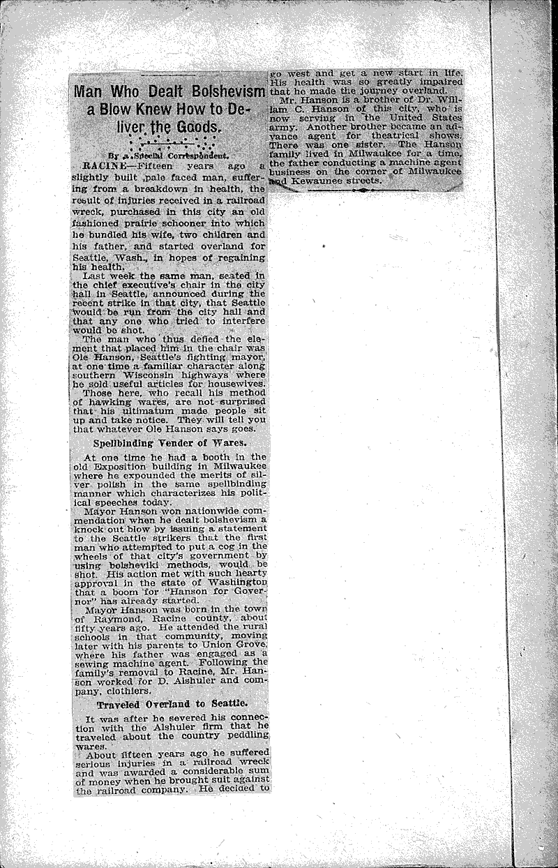  Source: Milwaukee Sentinel Date: 1919-02-16