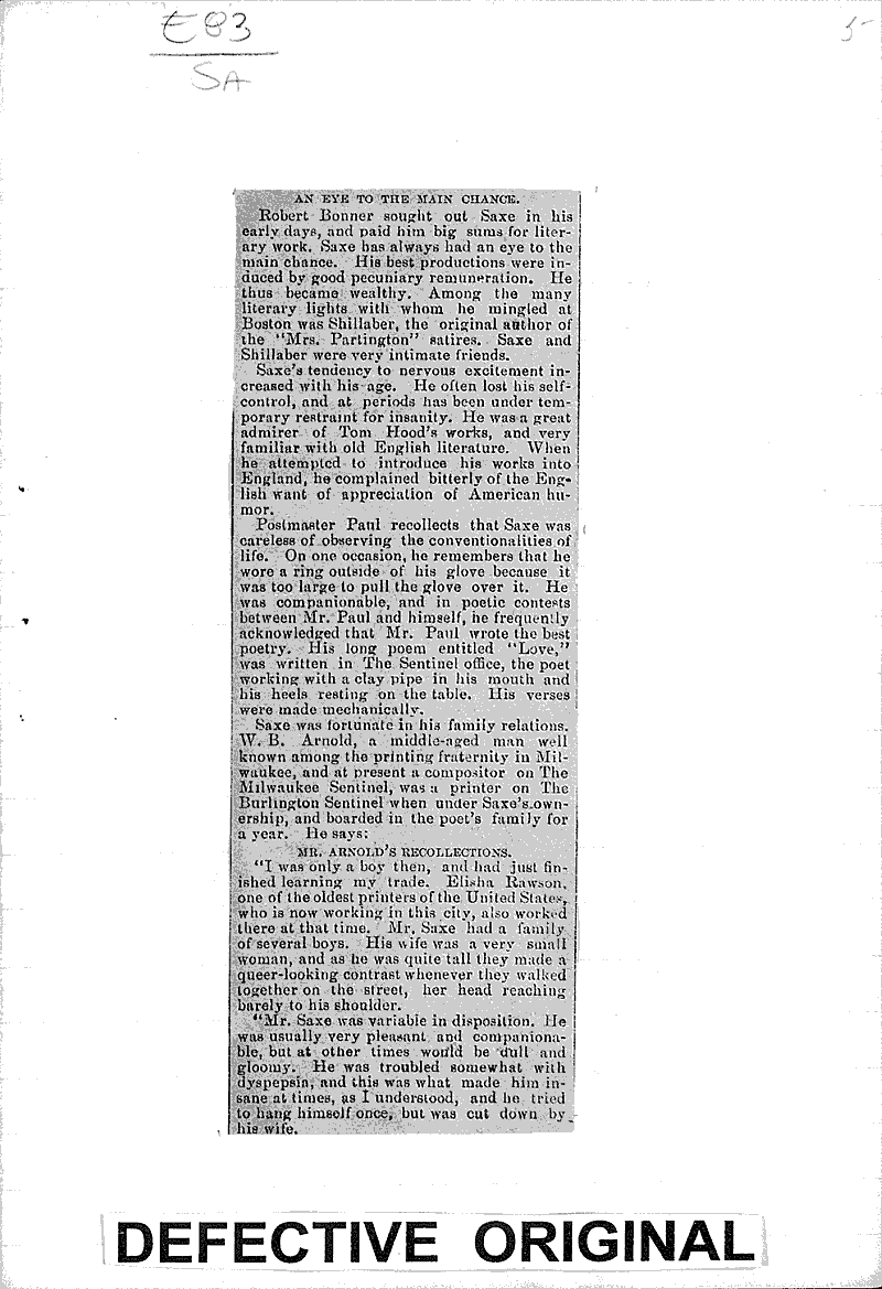  Source: Milwaukee Sentinel Topics: Art and Music Date: 1888-10-24