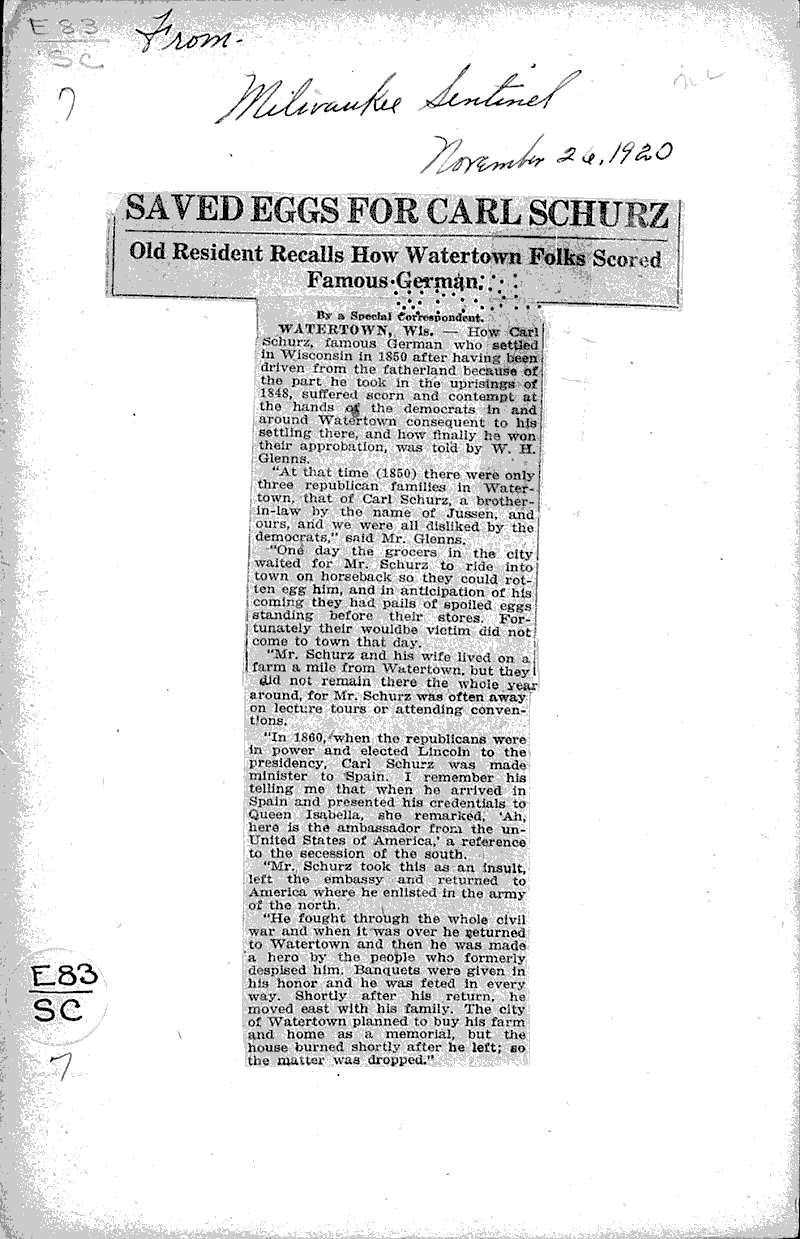  Source: Wisconsin State Journal Topics: Immigrants Date: 1928-01-08