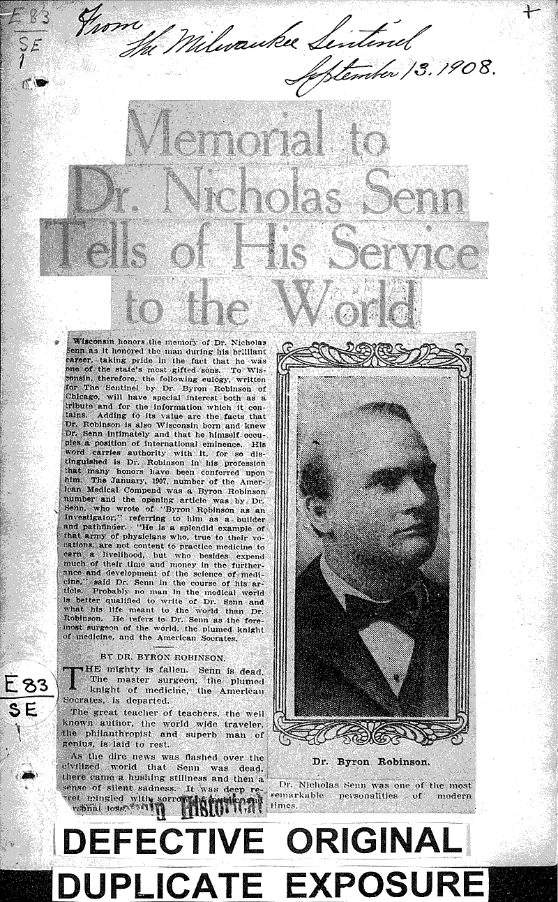  Source: Milwaukee Sentinel Date: 1908-09-13