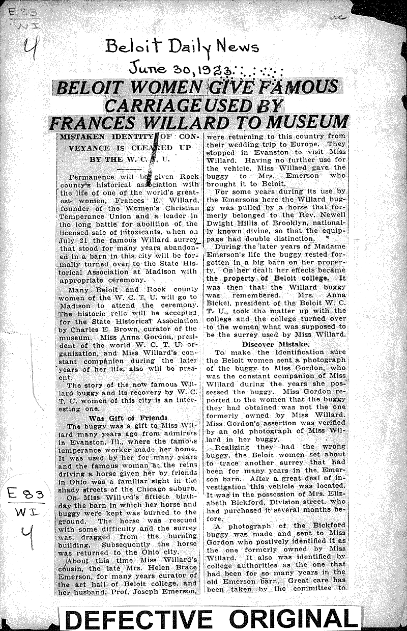  Source: Wisconsin State Journal Topics: Social and Political Movements Date: 1938-08-04
