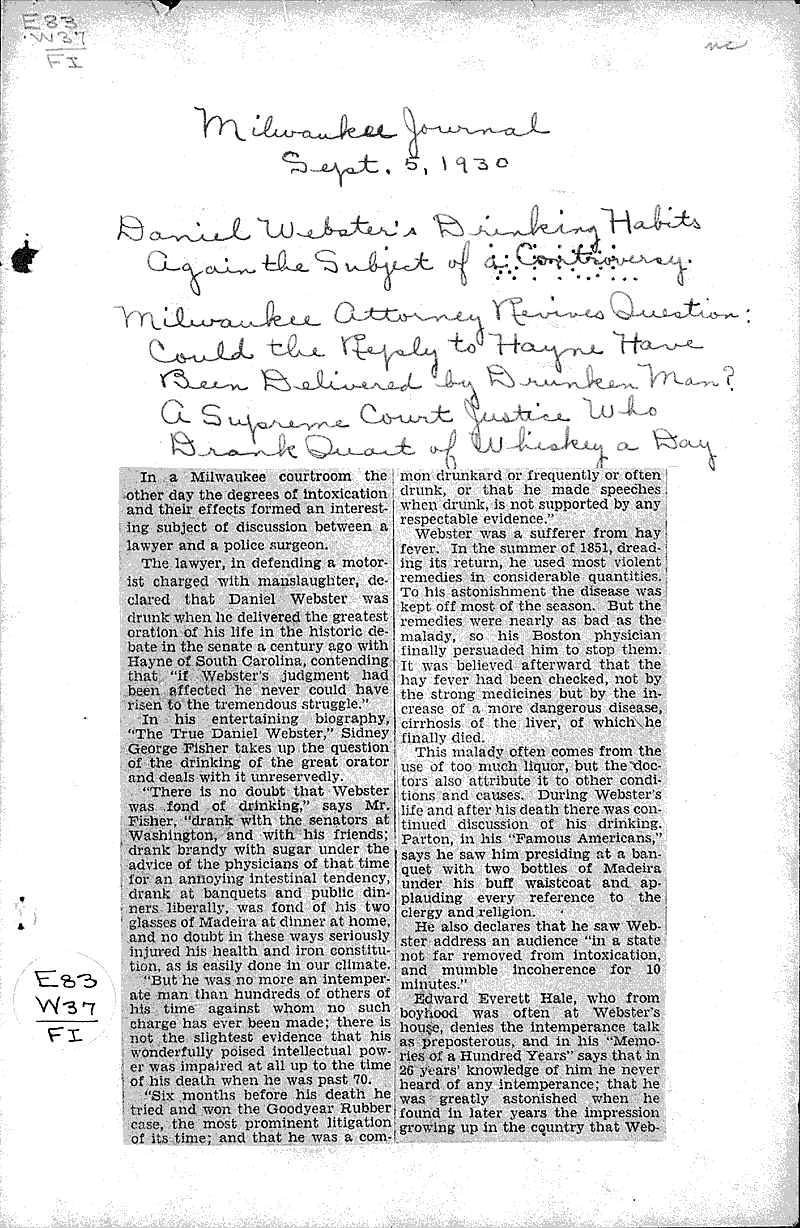  Source: Milwaukee Journal Date: 1930-09-05