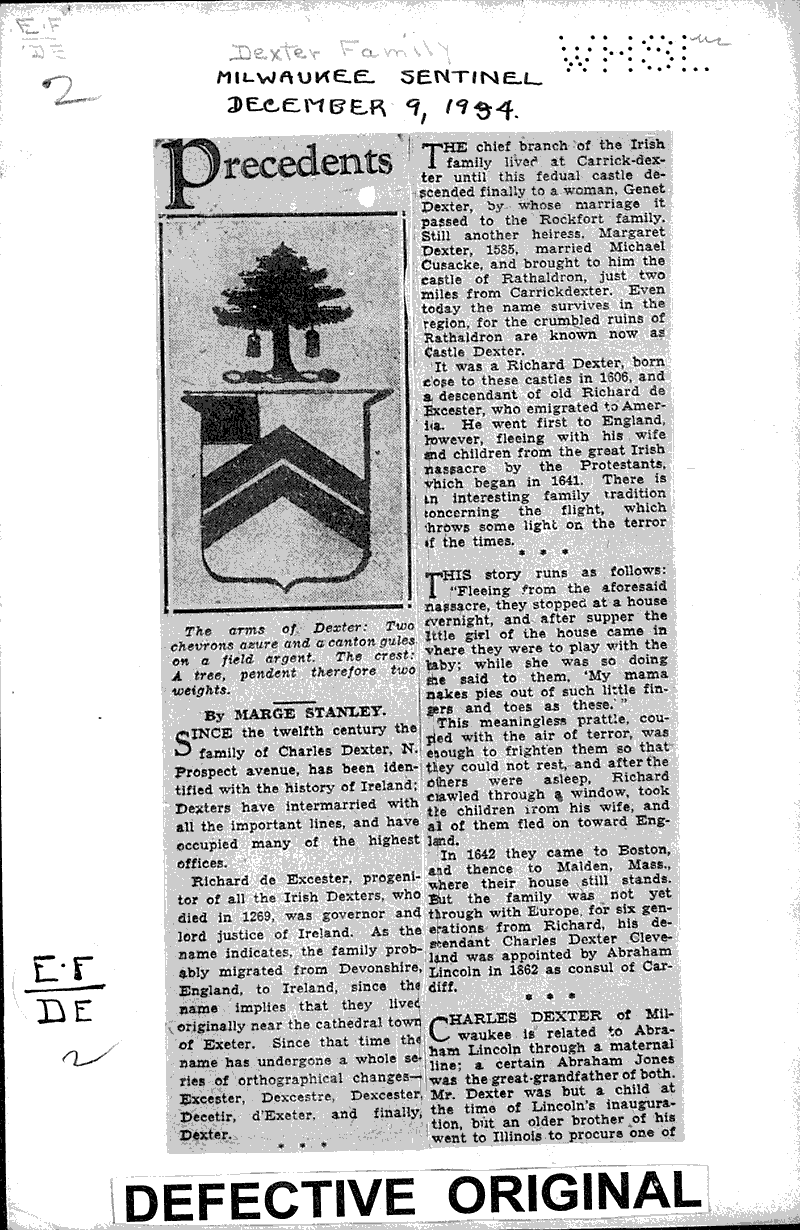 Source: Milwaukee Sentinel Topics: Immigrants Date: 1934-12-09