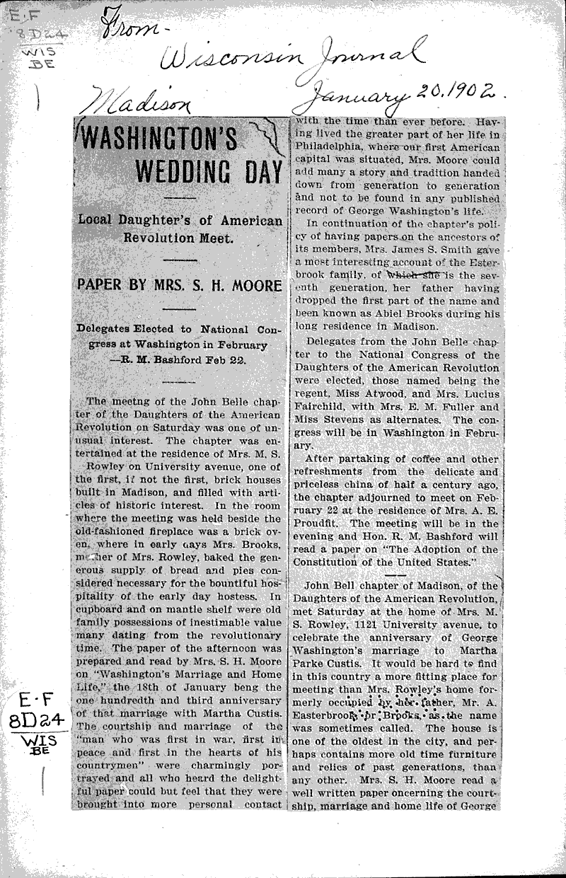  Source: Wisconsin State Journal Topics: Social and Political Movements Date: 1902-01-20