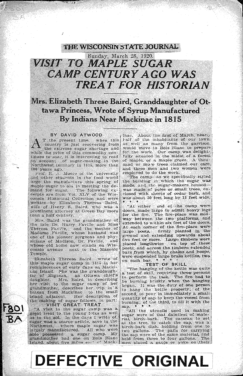  Source: Wisconsin State Journal Date: 1920-03-28