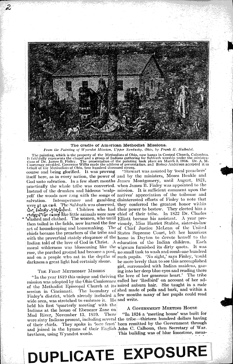 Wyandot centenary Topics: Indians and Native Peoples Date: 1916-10-07