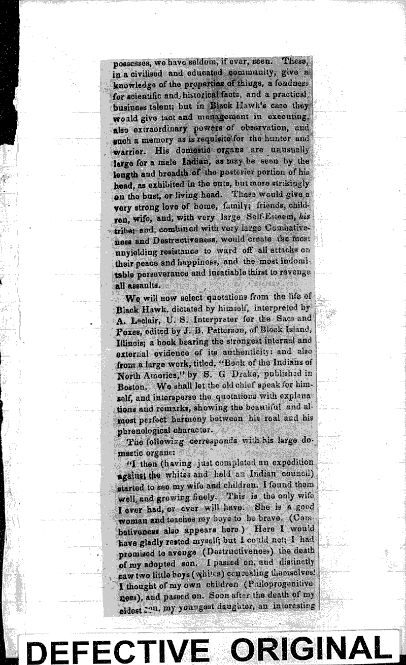  Source: Phrenological Journal and Life Illustrated Topics: Indians and Native Peoples Date: 1838-11-24