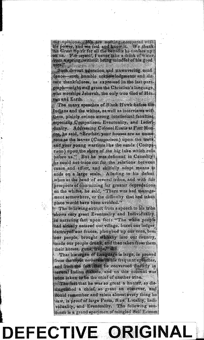  Source: Phrenological Journal and Life Illustrated Topics: Indians and Native Peoples Date: 1838-11-24