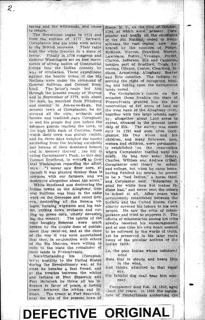  Source: Jamestown Journal (NY) Topics: Indians and Native Peoples Date: 1908-05-05