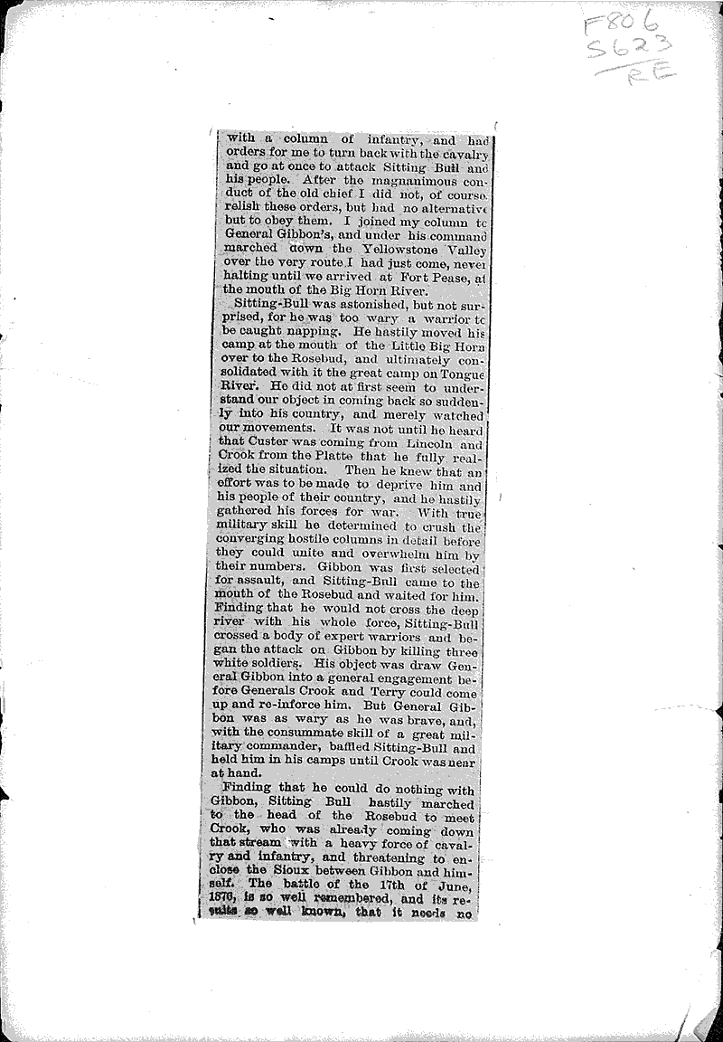 Red Napoleon Newspaper Article/Clipping Wisconsin Historical Society