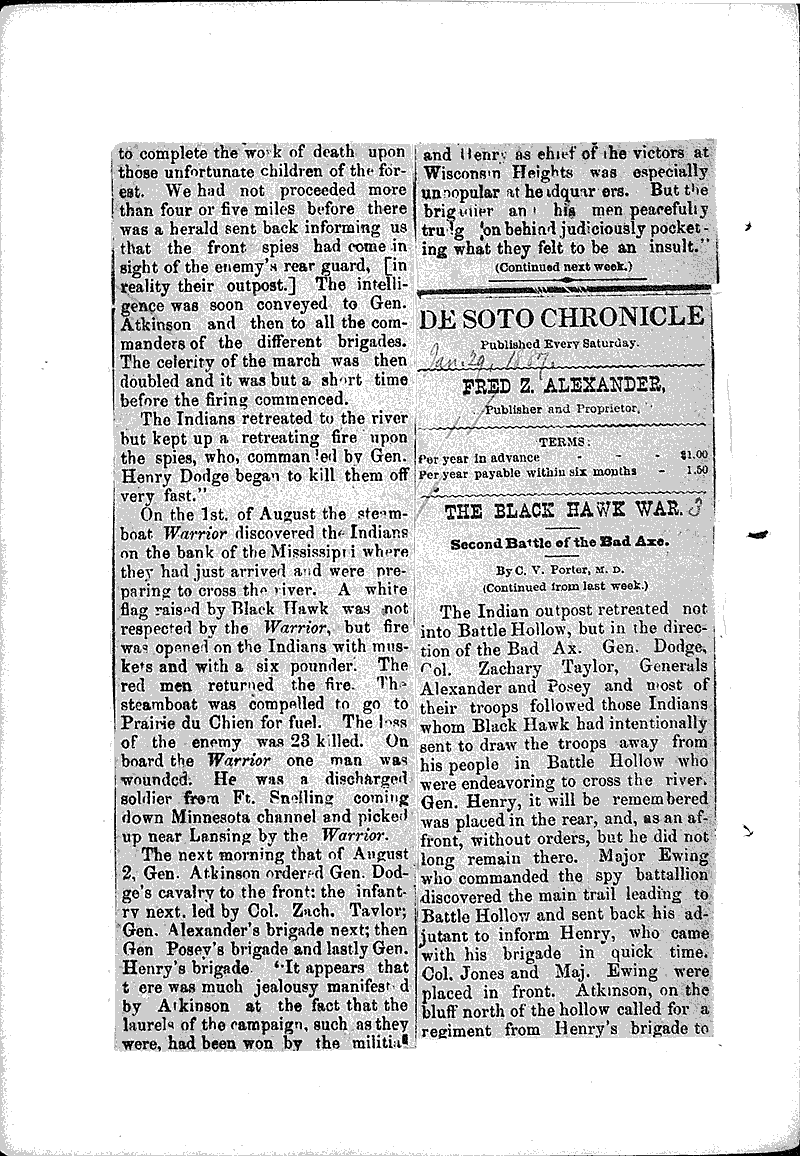  Source: Desoto Chronicle Topics: Indians and Native Peoples Date: 1887-01-15