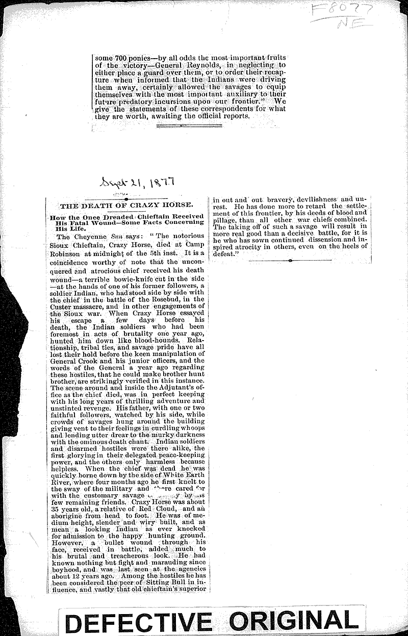  Topics: Indians and Native Peoples Date: 1876-01-13