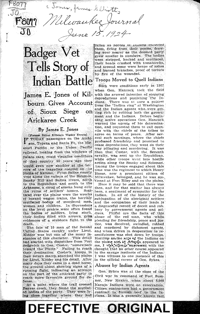  Source: Milwaukee Journal Topics: Indians and Native Peoples Date: 1924-06-15