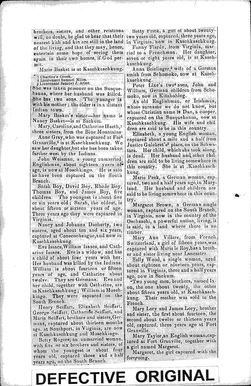 Harrisburg Newspaper Article/Clipping Wisconsin Historical Society