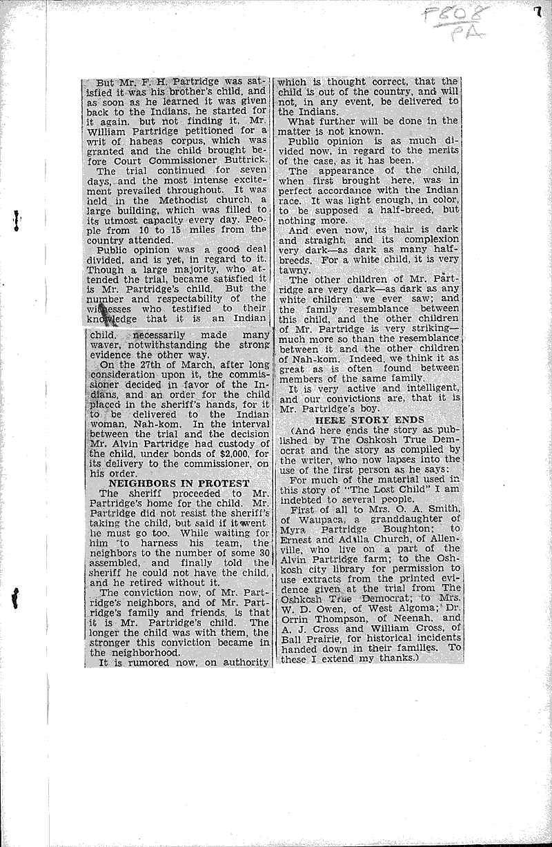  Source: Oshkosh Daily Northwestern Topics: Indians and Native Peoples Date: 1931-06-29