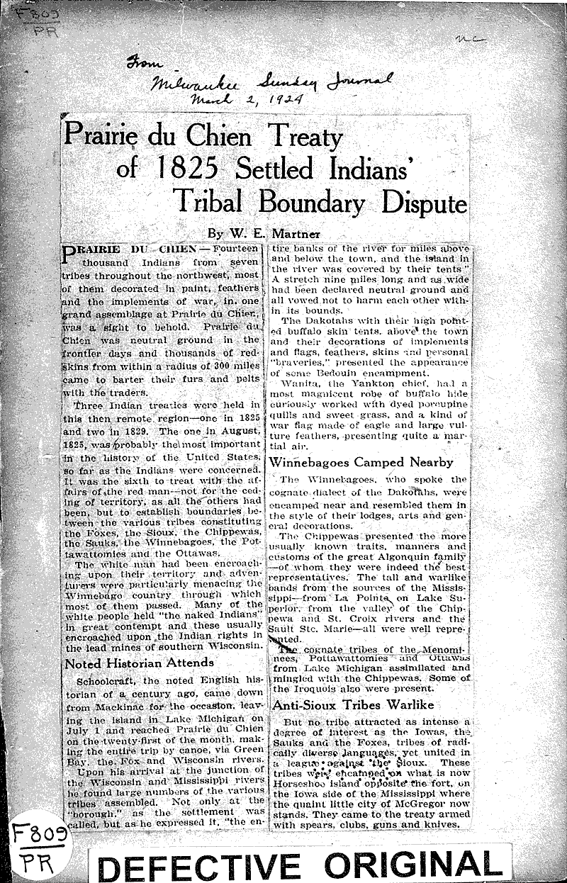  Source: Milwaukee Sunday Journal Topics: Indians and Native Peoples Date: 1924-03-02