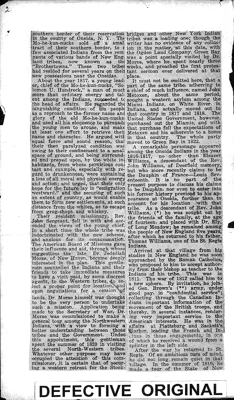  Source: De Pere Journal-Democrat Topics: Indians and Native Peoples Date: 1921-06-30