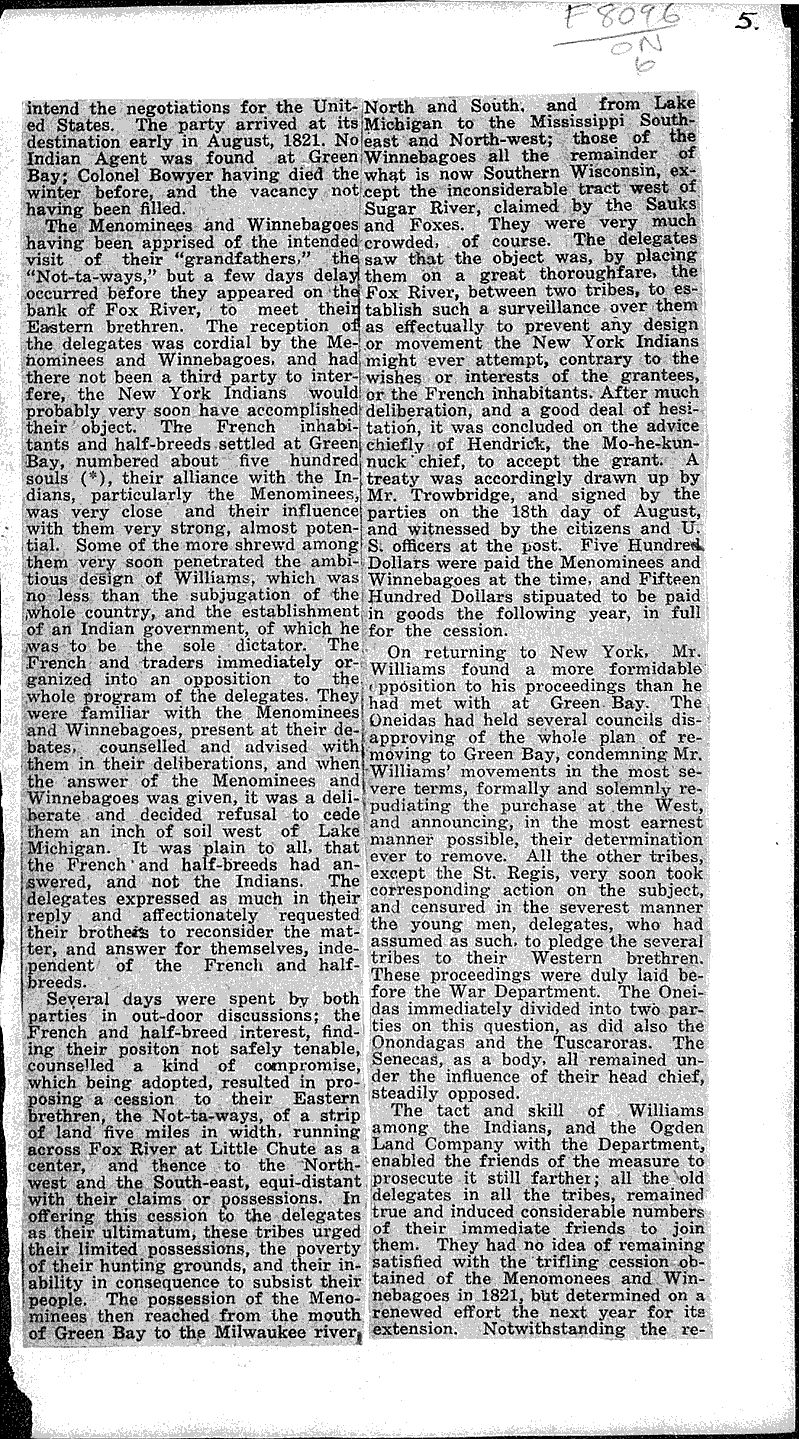  Source: De Pere Journal-Democrat Topics: Indians and Native Peoples Date: 1921-06-30