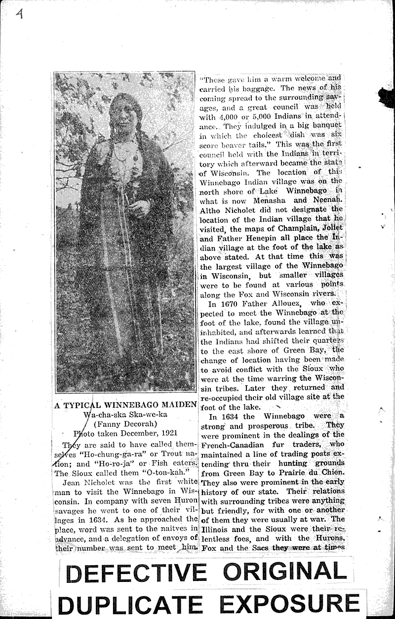  Source: Reedsburg Free Press Topics: Indians and Native Peoples Date: 1921-12-29