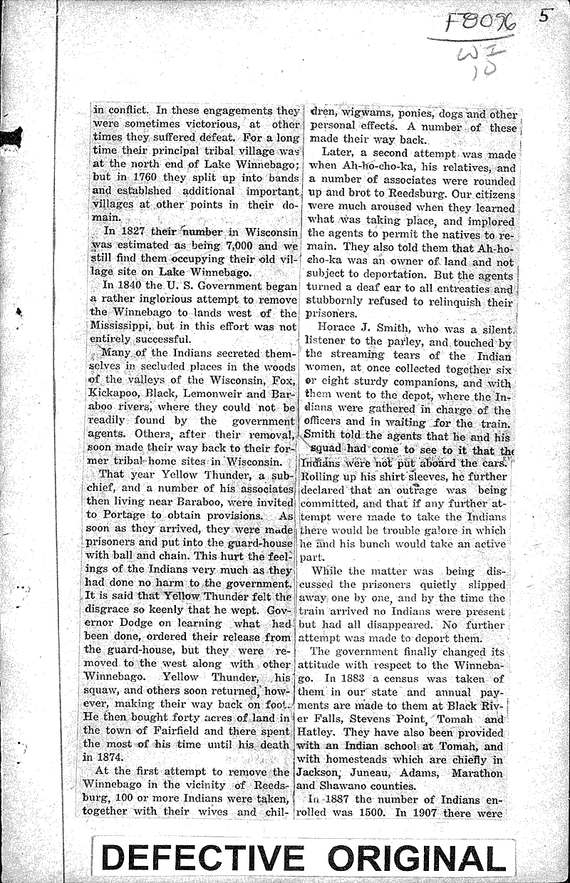  Source: Reedsburg Free Press Topics: Indians and Native Peoples Date: 1921-12-29