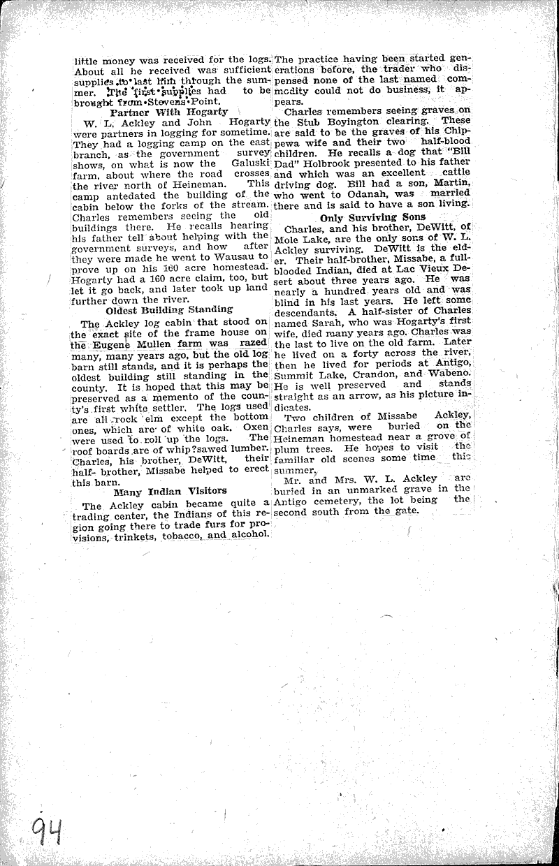  Source: Antigo Daily Journal Topics: Indians and Native Peoples Date: 1933-07-03