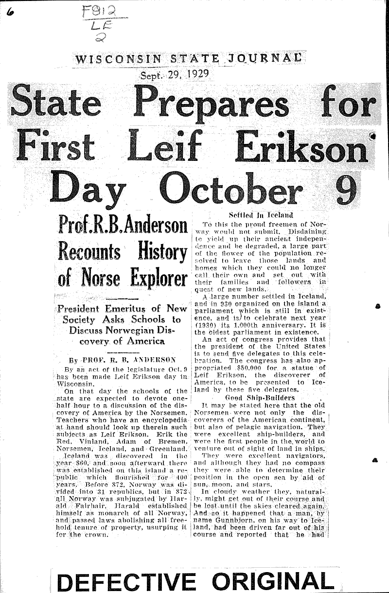  Source: Wisconsin State Journal Topics: Immigrants Date: 1929-05-11