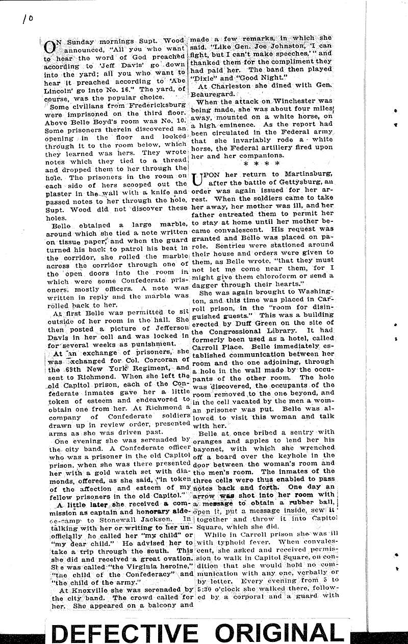  Source: Sunday Star (Washington D.C.) Topics: Civil War Date: 1922-11-19