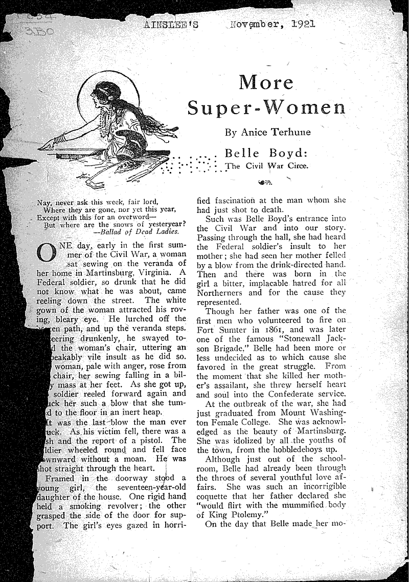  Source: Ainslee's Topics: Civil War Date: 1921-11-??