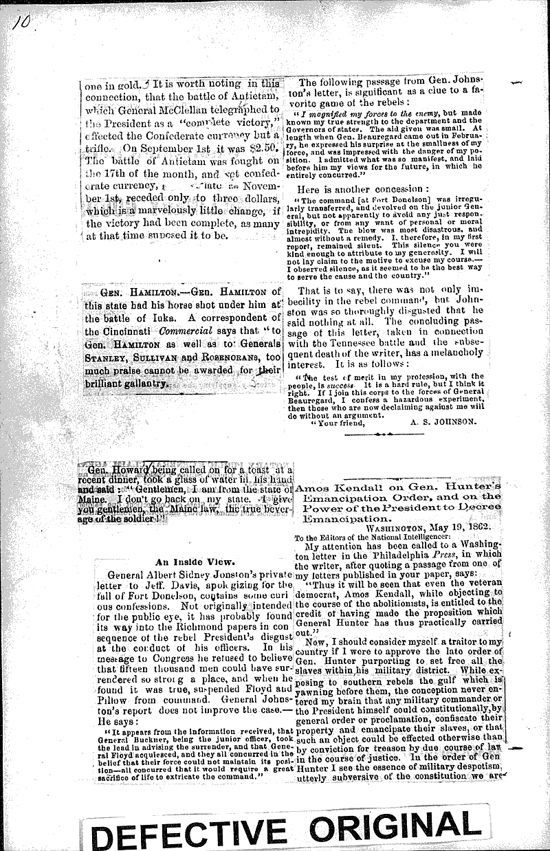  Topics: Civil War Date: 1862-05-19