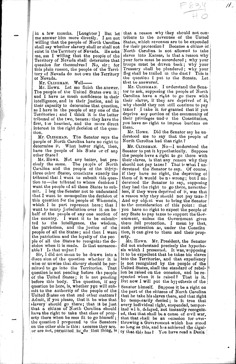  Source: Milwaukee Journal Topics: Government and Politics Date: 1861-04-16