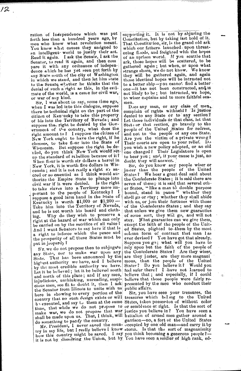  Source: Milwaukee Journal Topics: Government and Politics Date: 1861-04-16