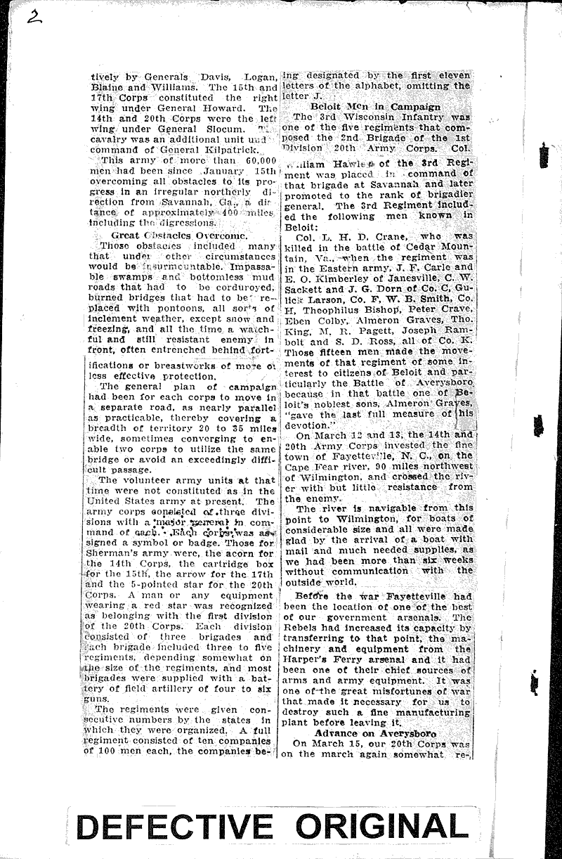  Source: Beloit Daily News Topics: Civil War Date: 1924-03-27
